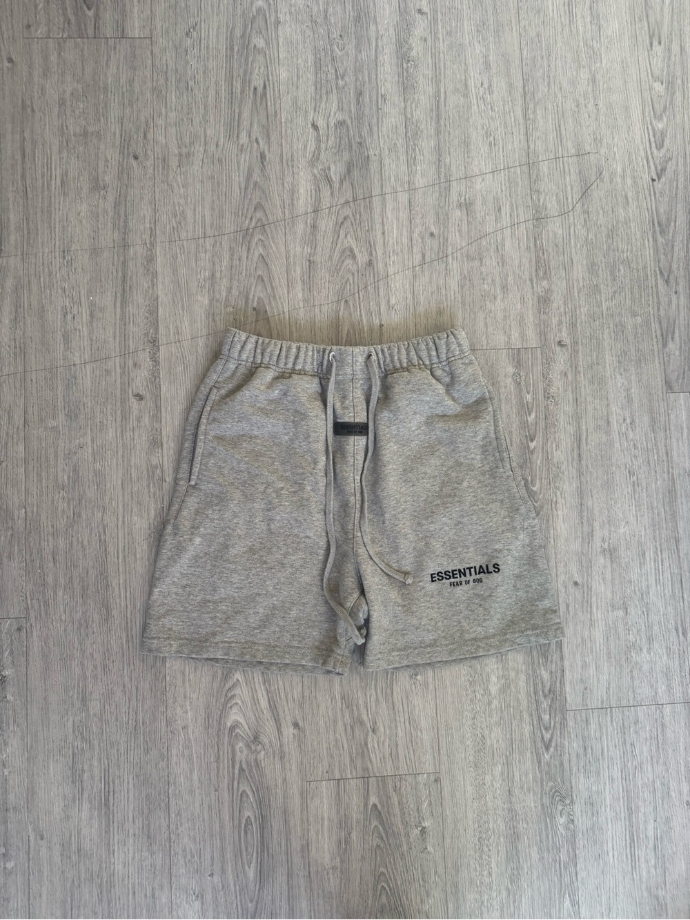 Fear of God ESSENTIALS Men’s Grey Logo Athletic Shorts